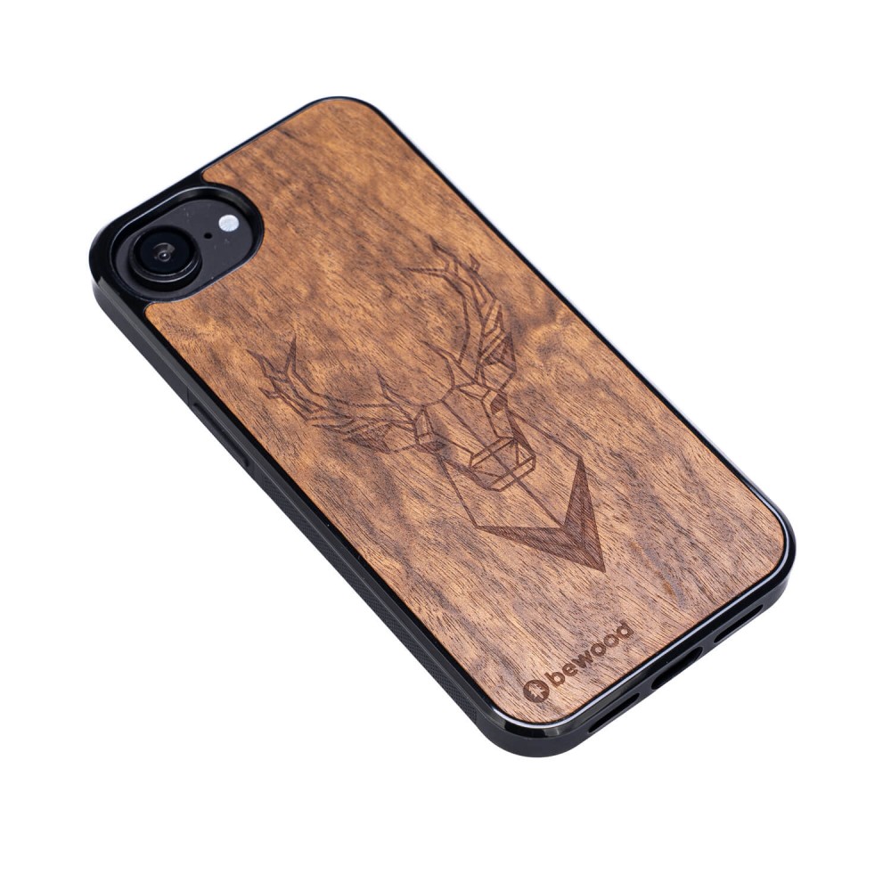 Apple iPhone 17e / 16e Deer Imbuia Bewood Wood Case (3)