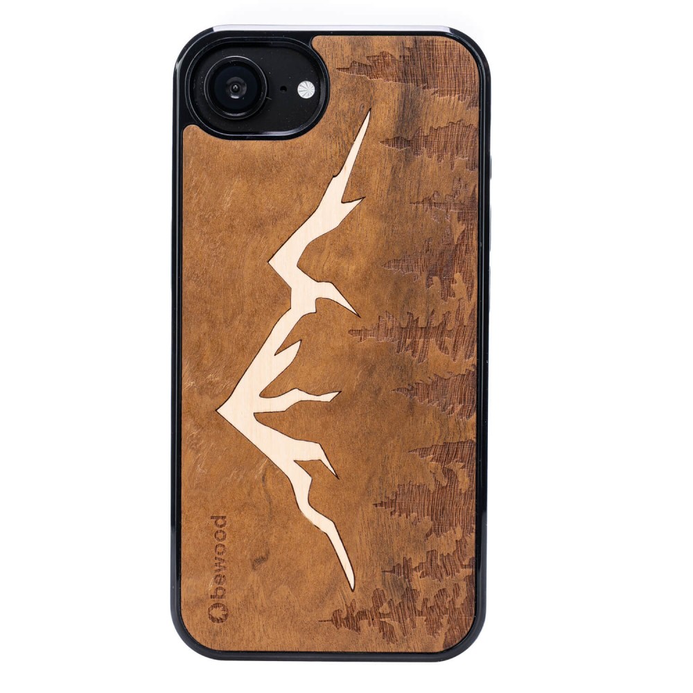 Drewniane Etui Bewood do iPhone 17e / 16e GÓRY IMBUIA (1)