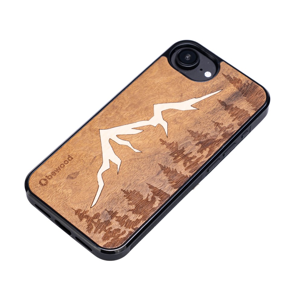 Drewniane Etui Bewood do iPhone 17e / 16e GÓRY IMBUIA (3)