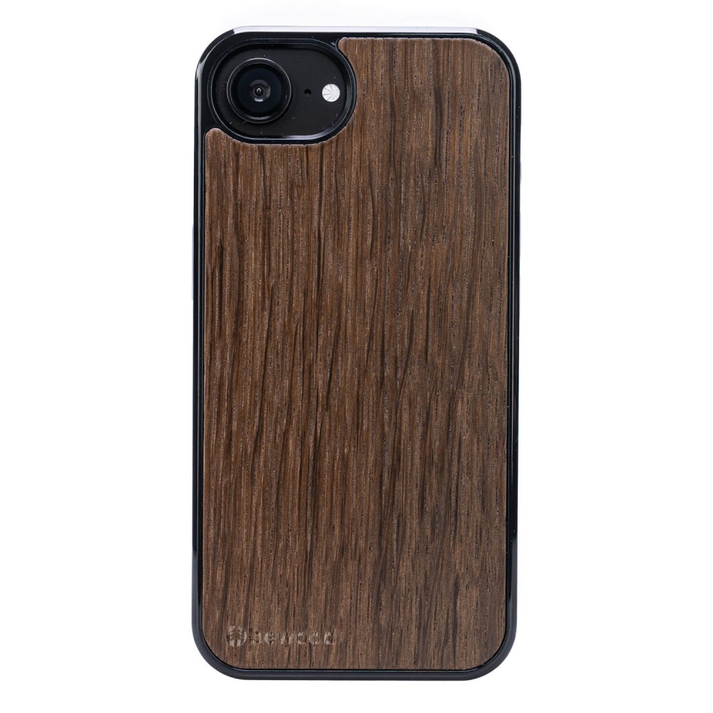 Drewniane Etui Bewood do iPhone 17e / 16e DĄB WĘDZONY (1)