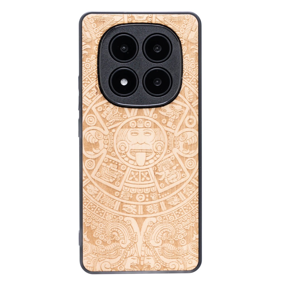 Drewniane Etui Bewood do Xiaomi Redmi Note 14 Pro 5G KALENDARZ AZTECKI ANIEGRE (1)