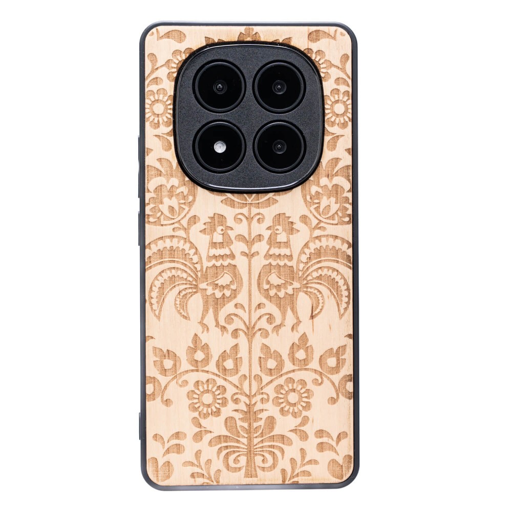 Drewniane Etui Bewood do Xiaomi Redmi Note 14 Pro Plus 5G POLSKI FOLK ANIEGRE (1)