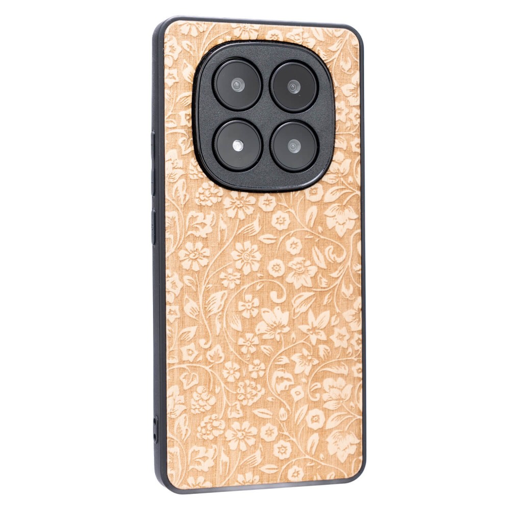 Drewniane Etui Bewood do Xiaomi Redmi Note 14 Pro Plus 5G KWIATY POLNE ANIEGRE (2)