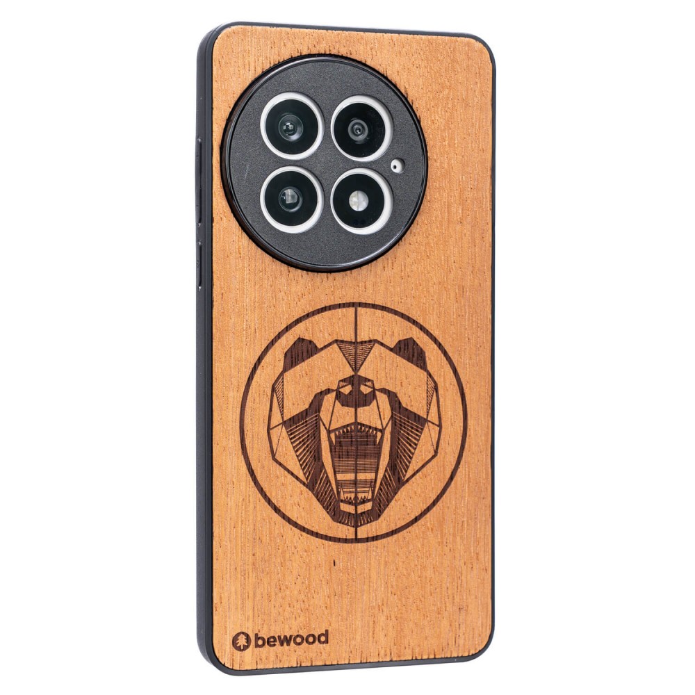 Drewniane Etui Bewood do OnePlus 13 NIEDŹWIEDŹ MERBAU (2)