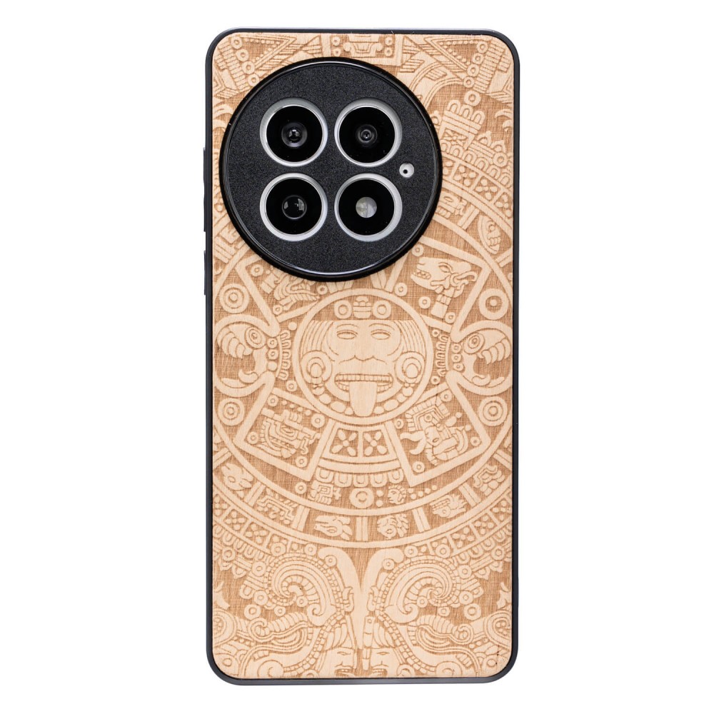 Drewniane Etui Bewood do OnePlus 13 KALENDARZ AZTECKI ANIEGRE (1)