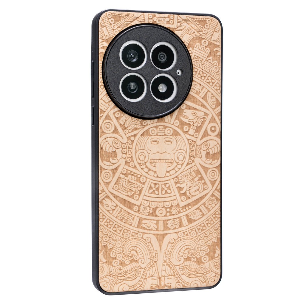 Drewniane Etui Bewood do OnePlus 13 KALENDARZ AZTECKI ANIEGRE (2)