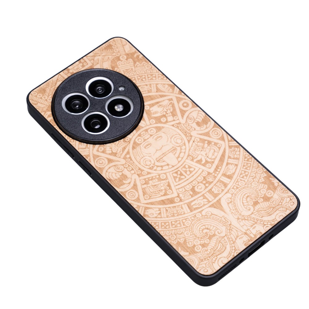 Drewniane Etui Bewood do OnePlus 13 KALENDARZ AZTECKI ANIEGRE (3)