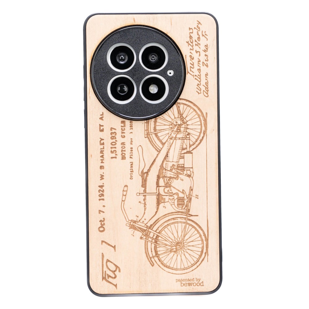 Drewniane Etui Bewood do OnePlus 13 HARLEY PATENT ANIEGRE (1)