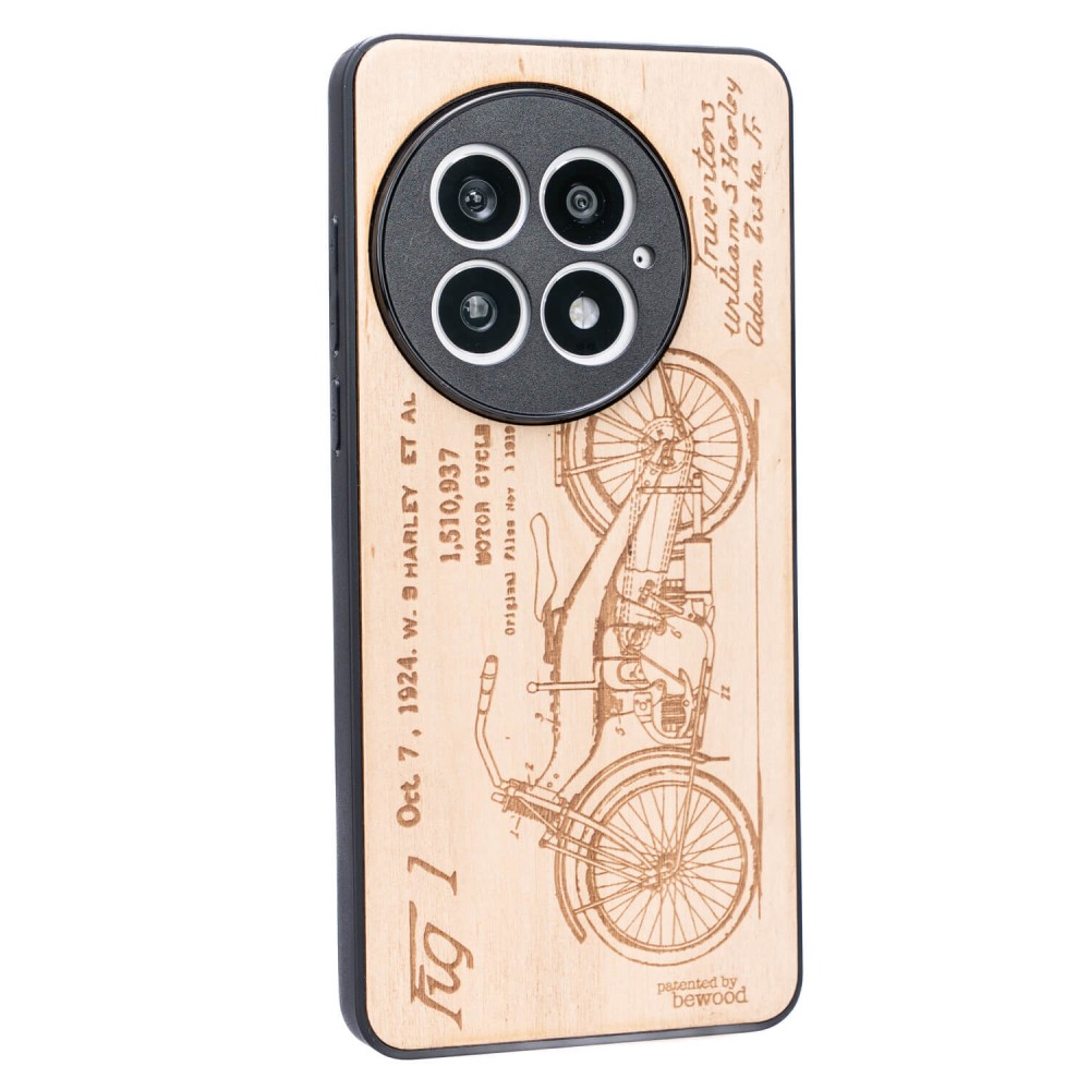 Drewniane Etui Bewood do OnePlus 13 HARLEY PATENT ANIEGRE (2)