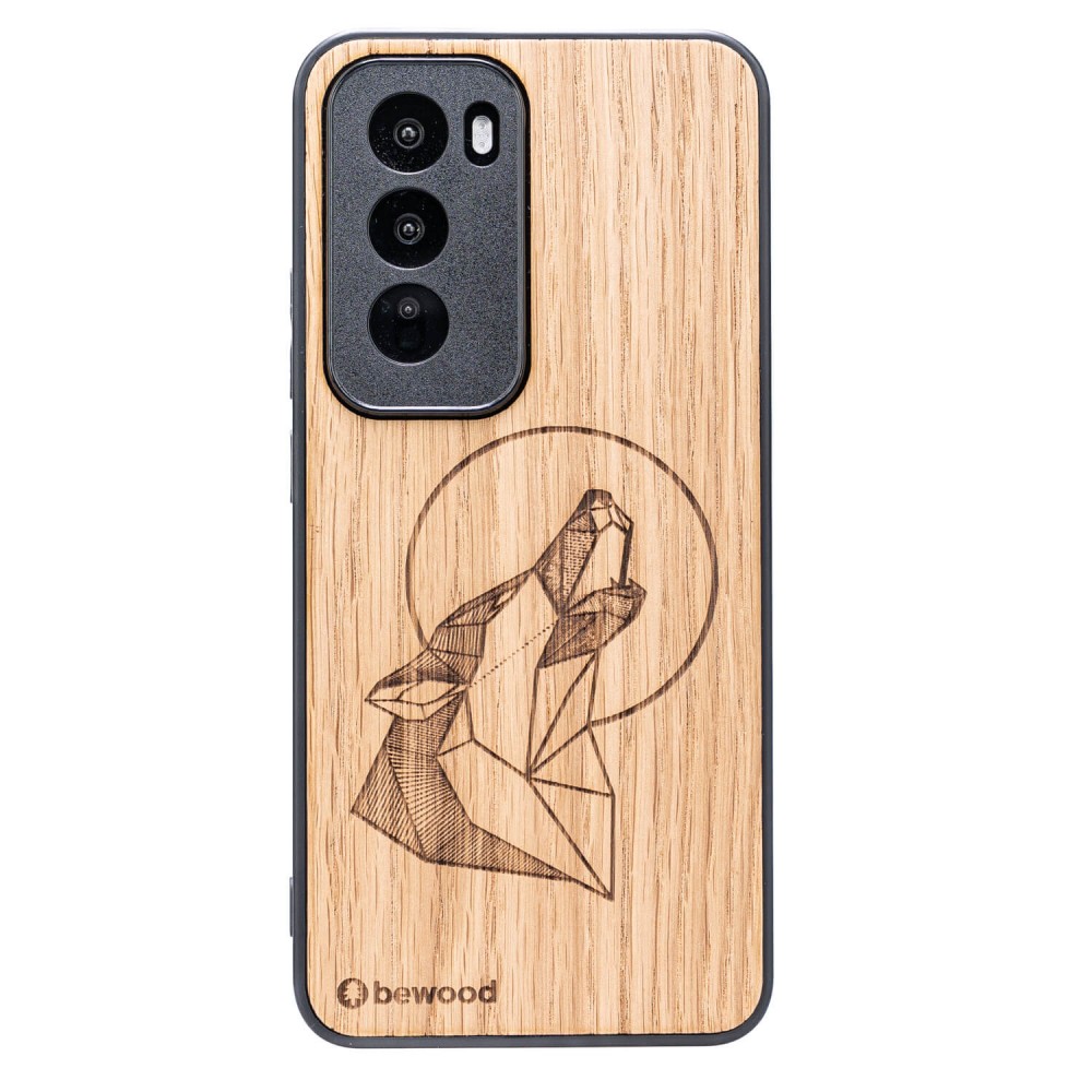 Drewniane Etui Bewood do Oppo Reno 12 Pro 5G WILK DĄB (1)