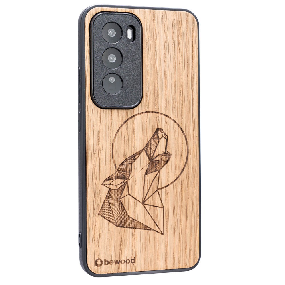 Drewniane Etui Bewood do Oppo Reno 12 Pro 5G WILK DĄB (2)