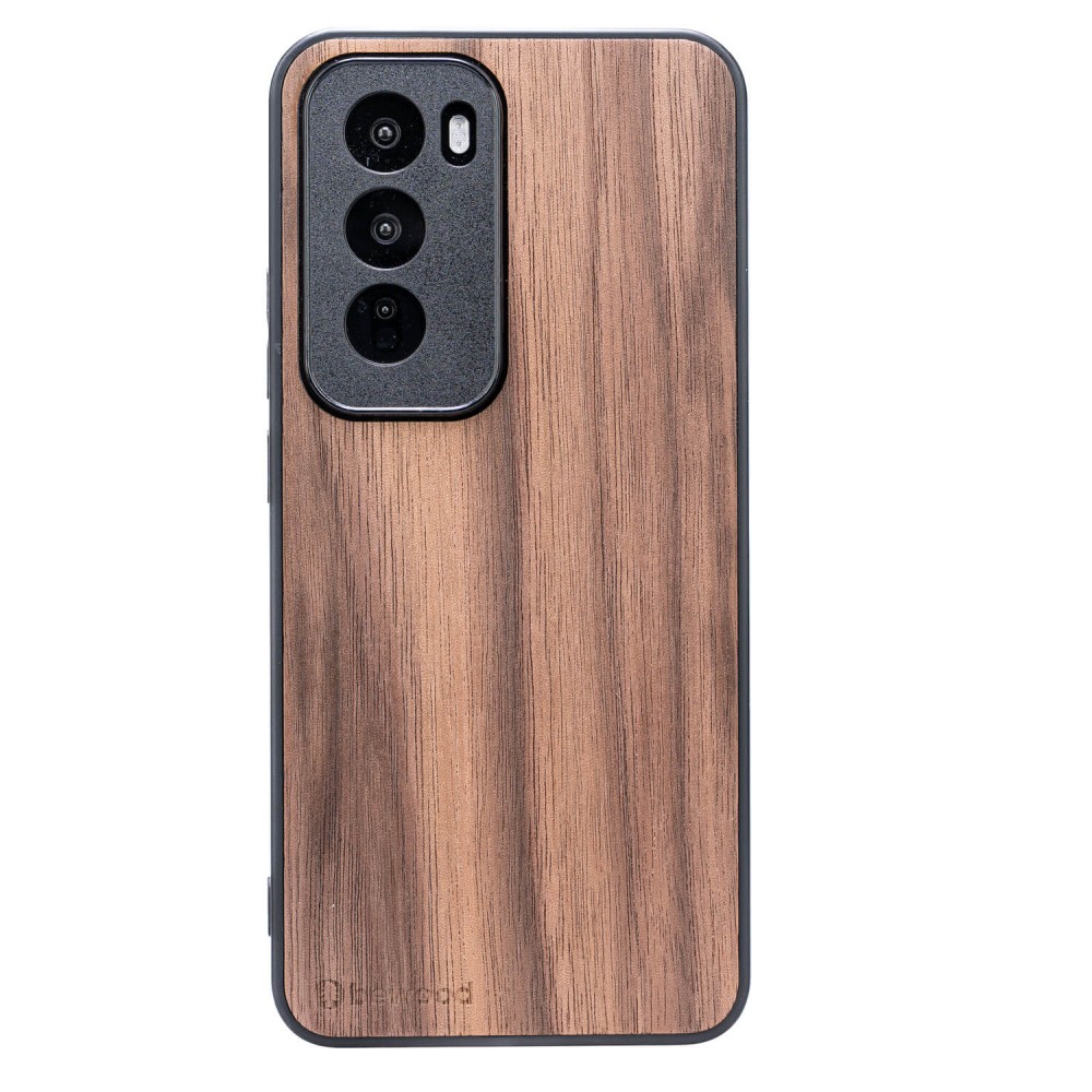 Drewniane Etui Bewood do Oppo Reno 12 Pro 5G ORZECH AMERYKAŃSKI (1)