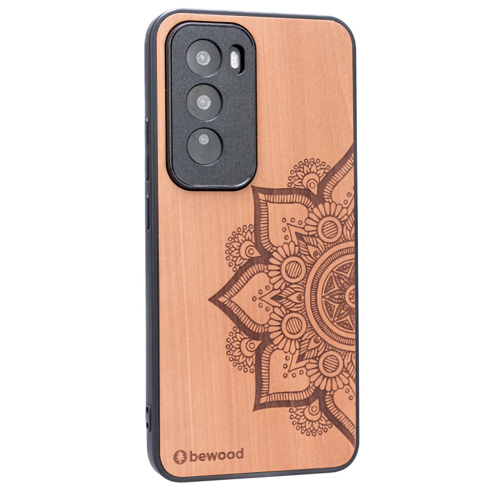 Drewniane Etui Bewood do Oppo Reno 12 Pro 5G MANDALA JABŁOŃ (2)