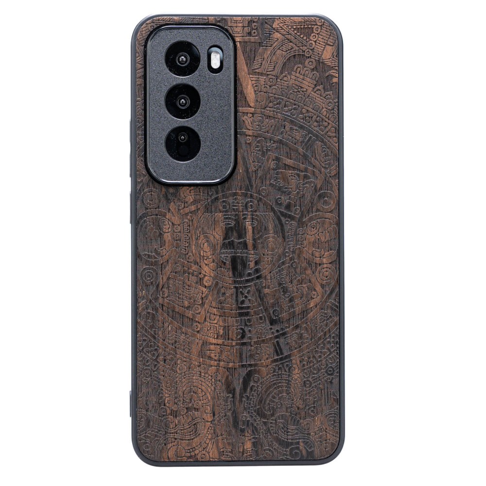 Drewniane Etui Bewood do Oppo Reno 12 Pro 5G KALENDARZ AZTECKI ZIRICOTE (1)