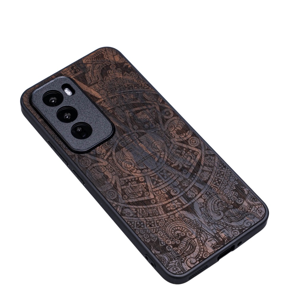 Drewniane Etui Bewood do Oppo Reno 12 Pro 5G KALENDARZ AZTECKI ZIRICOTE (3)