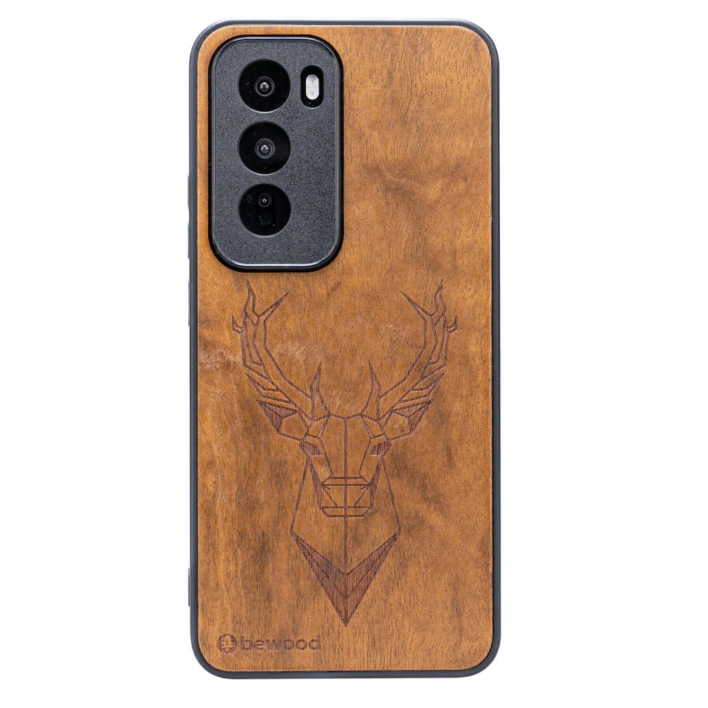 Drewniane Etui Bewood do Oppo Reno 12 Pro 5G JELEŃ IMBUIA (1)