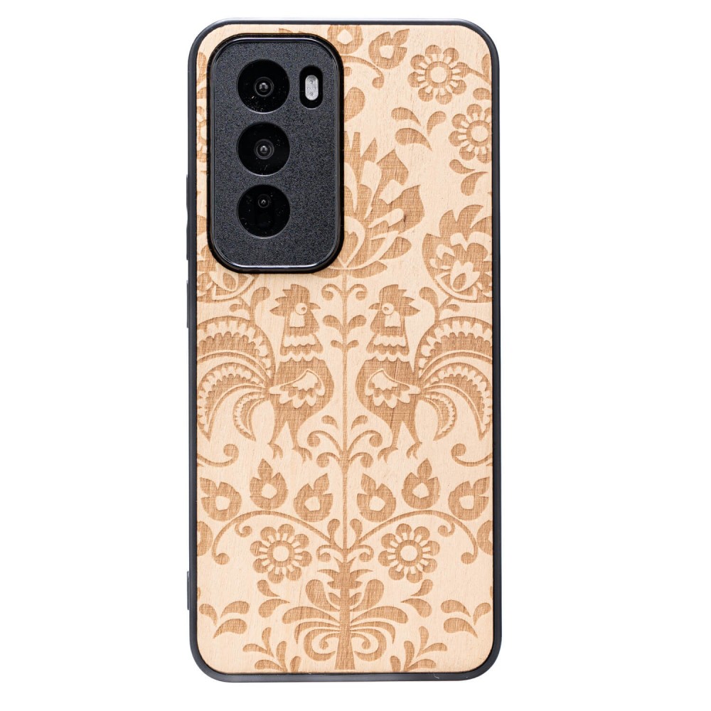 Drewniane Etui Bewood do Oppo Reno 12 5G  POLSKI FOLK ANIEGRE (1)