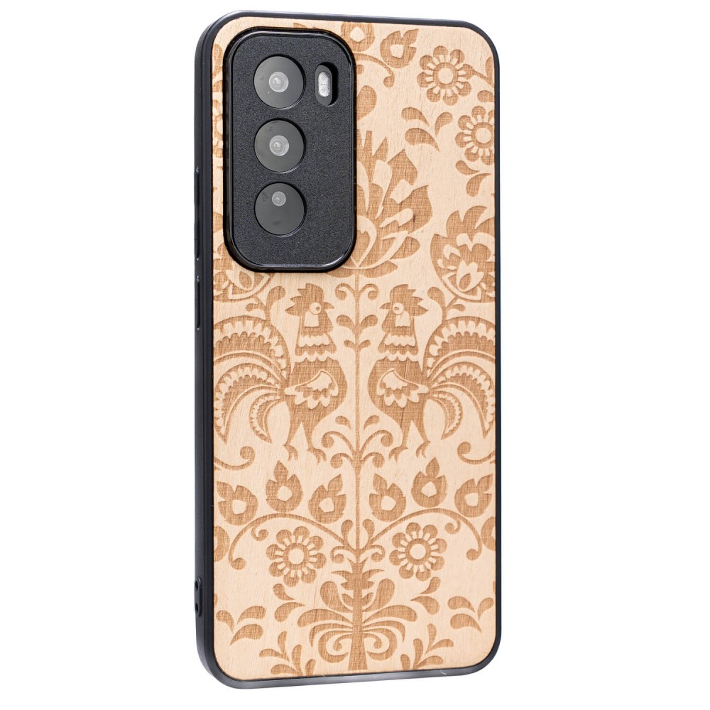 Drewniane Etui Bewood do Oppo Reno 12 5G  POLSKI FOLK ANIEGRE (2)