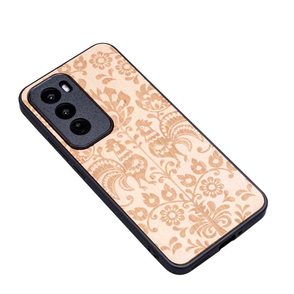 Drewniane Etui Bewood do Oppo Reno 12 5G  POLSKI FOLK ANIEGRE (3)