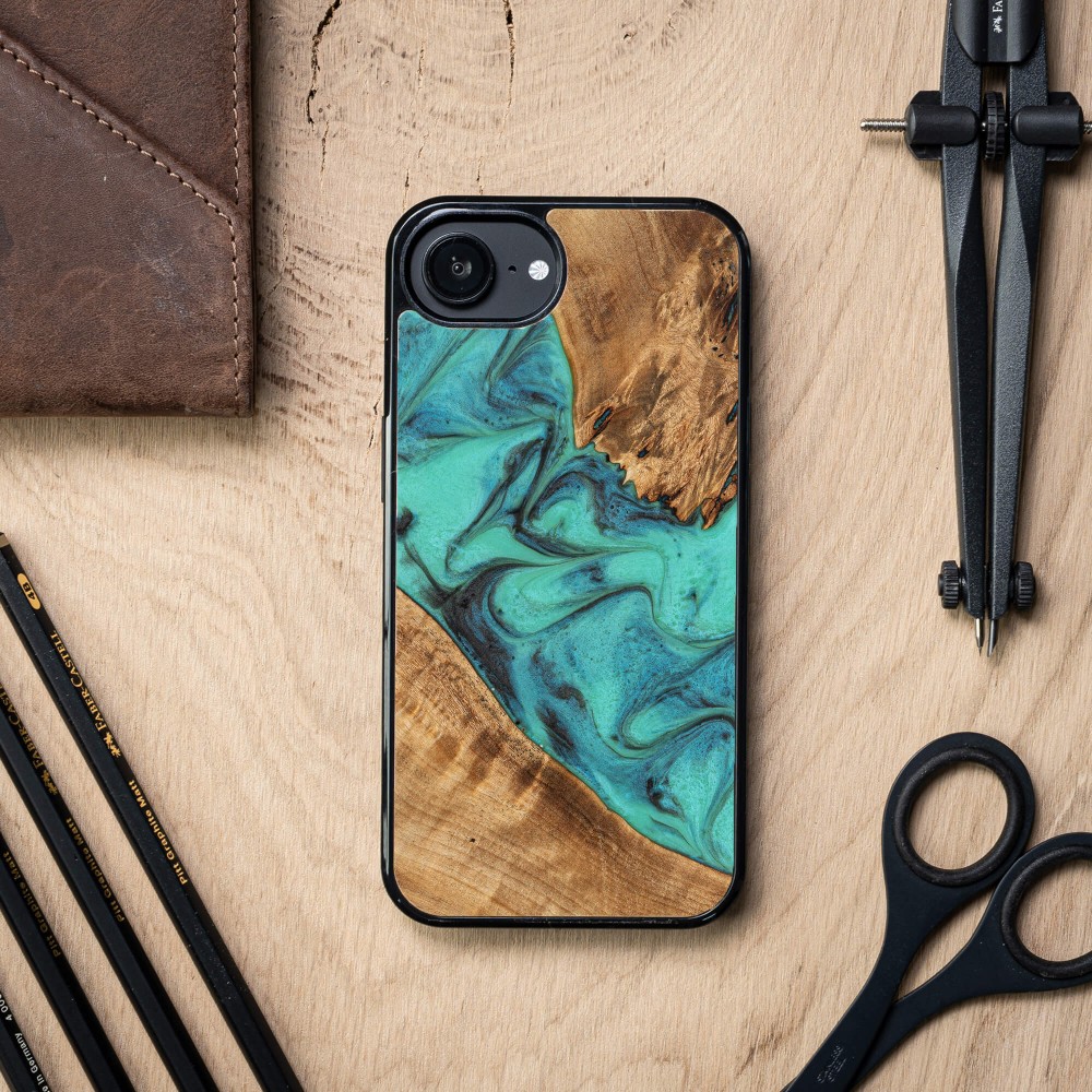 Etui Bewood Unique do iPhone 17e / 16e - Turquoise (3)