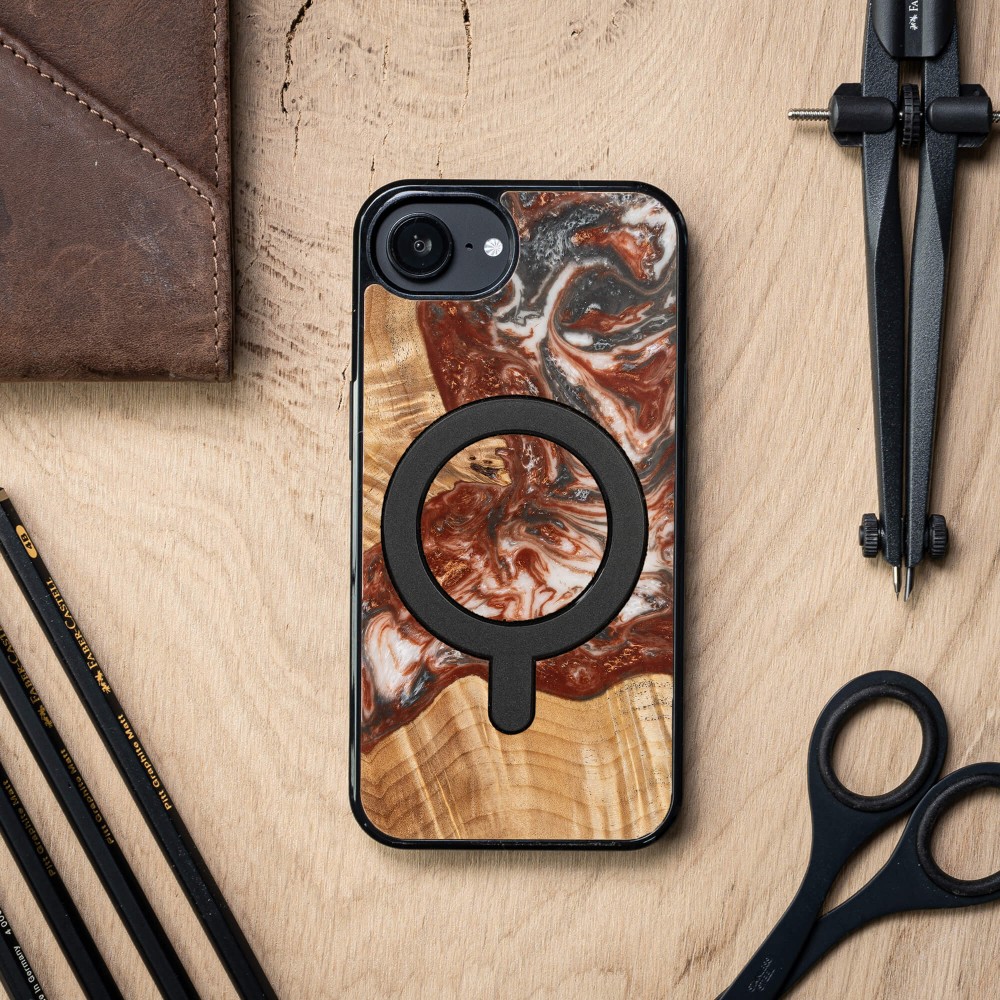 Etui Bewood Unique do iPhone 17e / 16e - Planets - Wenus z MagSafe (4)