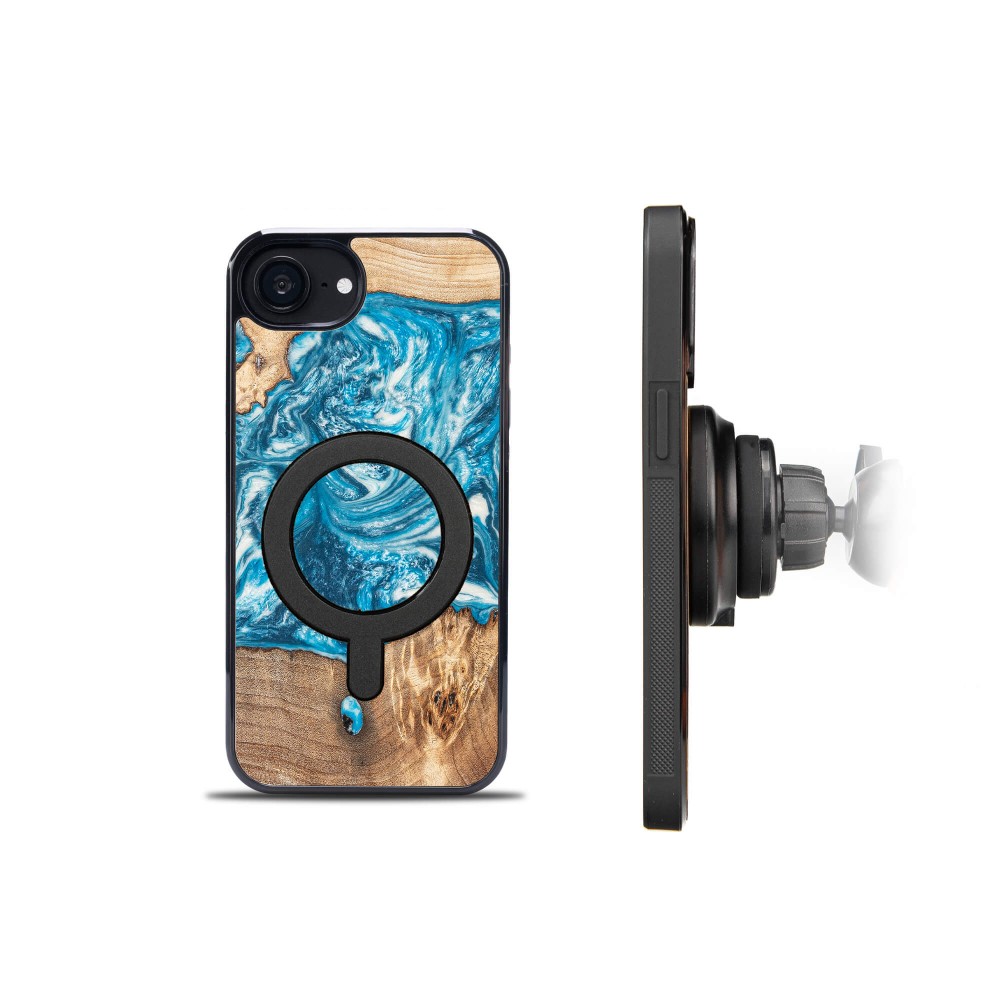 Etui Bewood Unique do iPhone 17e / 16e - Planets - Uran z MagSafe (3)