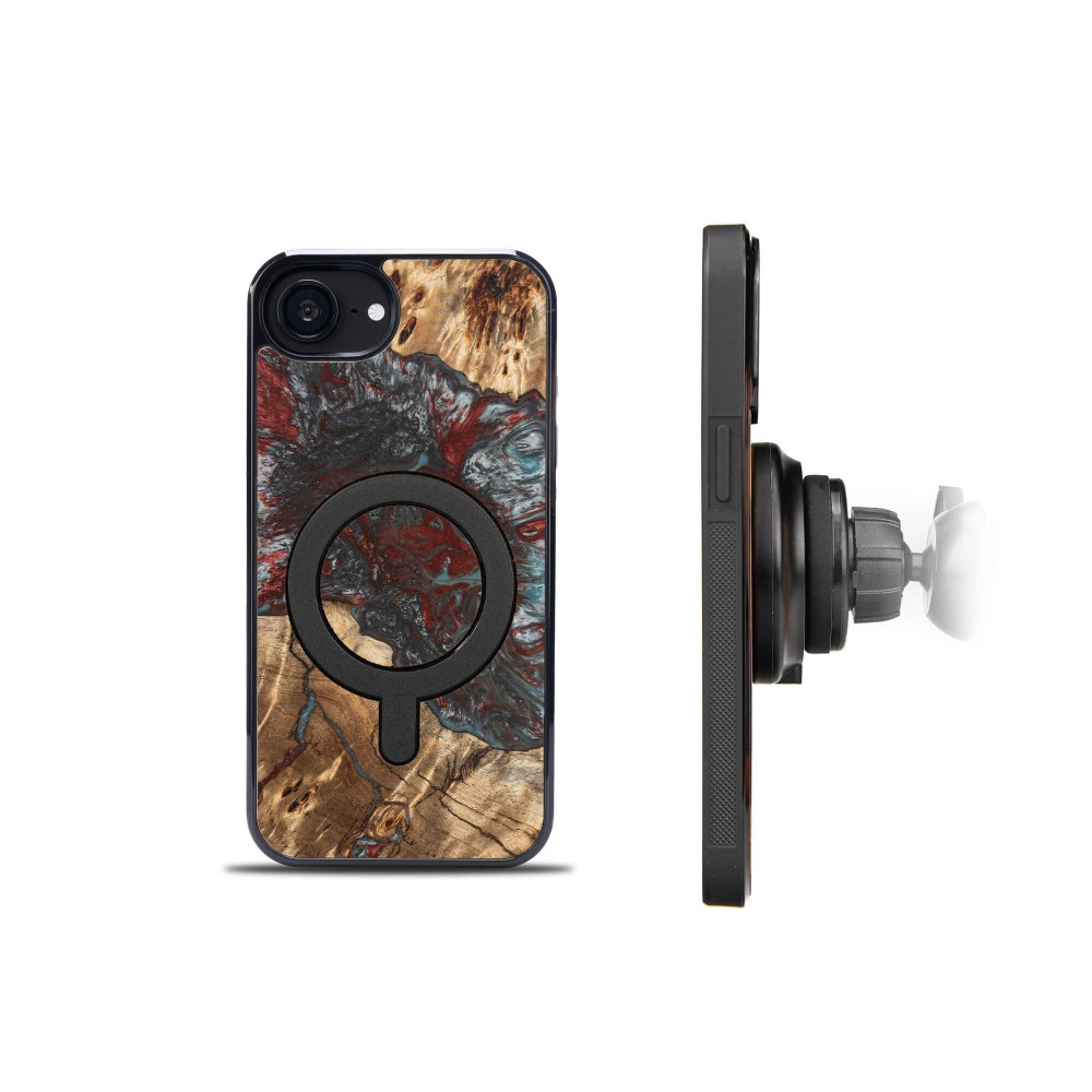 Etui Bewood Unique do iPhone 17e / 16e - Planets - Pluton z MagSafe (3)