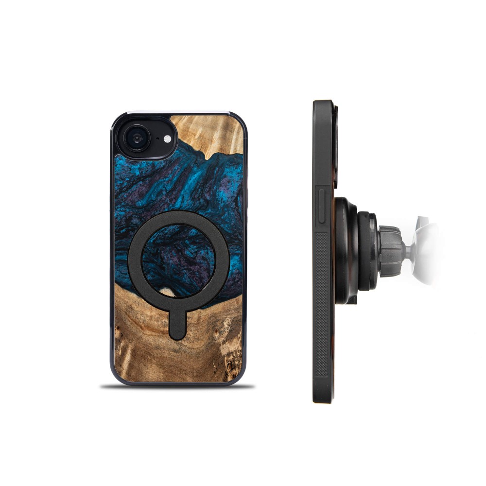 Etui Bewood Unique do iPhone 17e / 16e - Planets - Neptun z MagSafe (3)