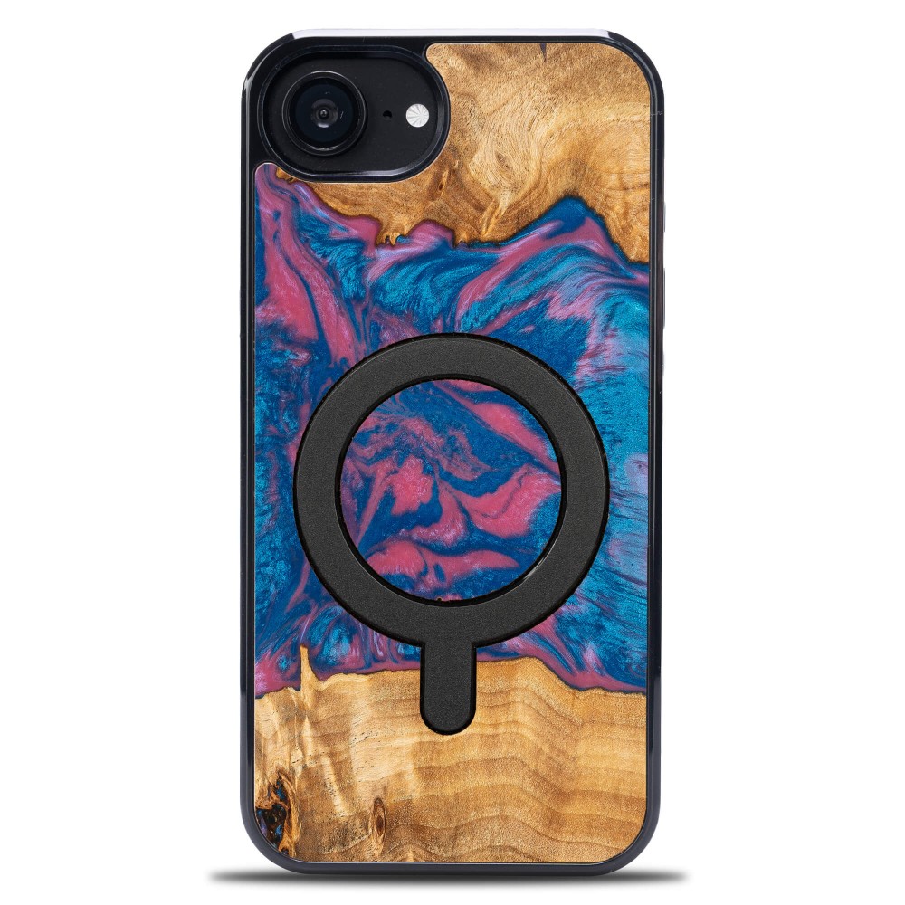 Etui Bewood Unique do iPhone 17e / 16e - Neons - Vegas z MagSafe (1)