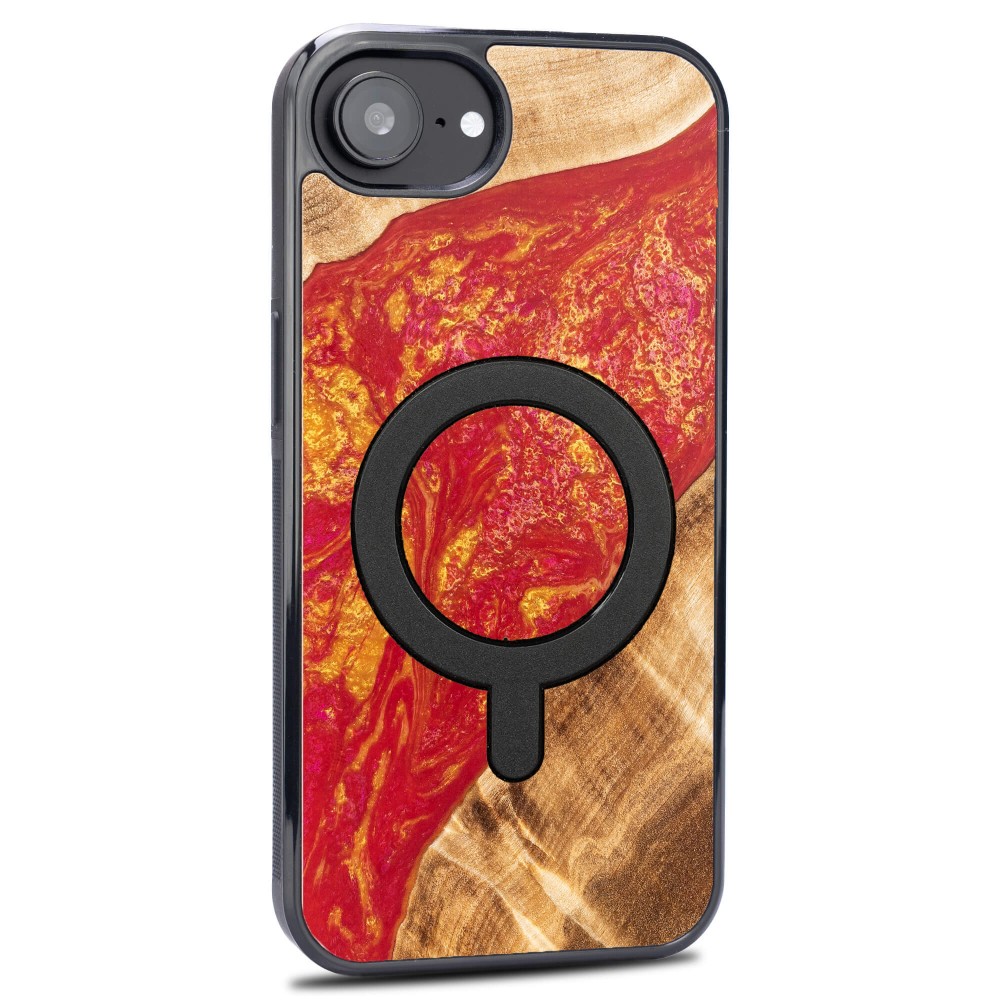 Etui Bewood Unique do iPhone 17e / 16e - Neons - Paris z MagSafe (2)