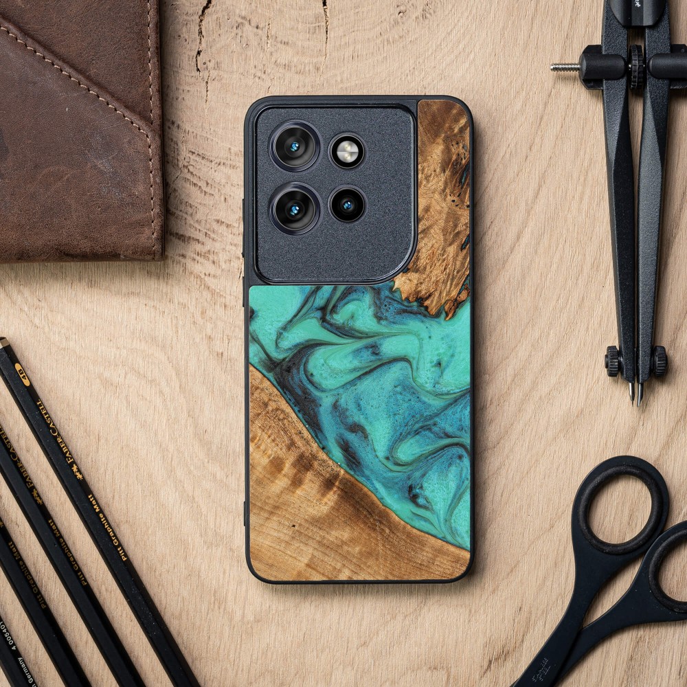 Etui Bewood Unique do Motorola Edge 50 Neo / 60 Neo - Turquoise (2)