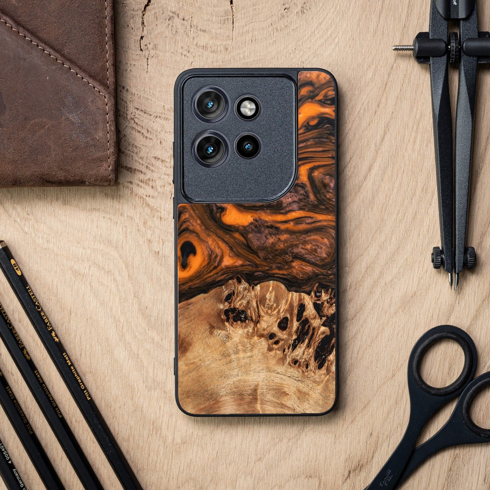 Bewood Resin Case for Motorola Edge 50 Neo - Orange (2)
