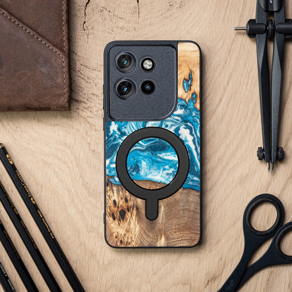 Etui Bewood Unique do Motorola Edge 50 Neo / 60 Neo - Planets - Uran z MagSafe (3)