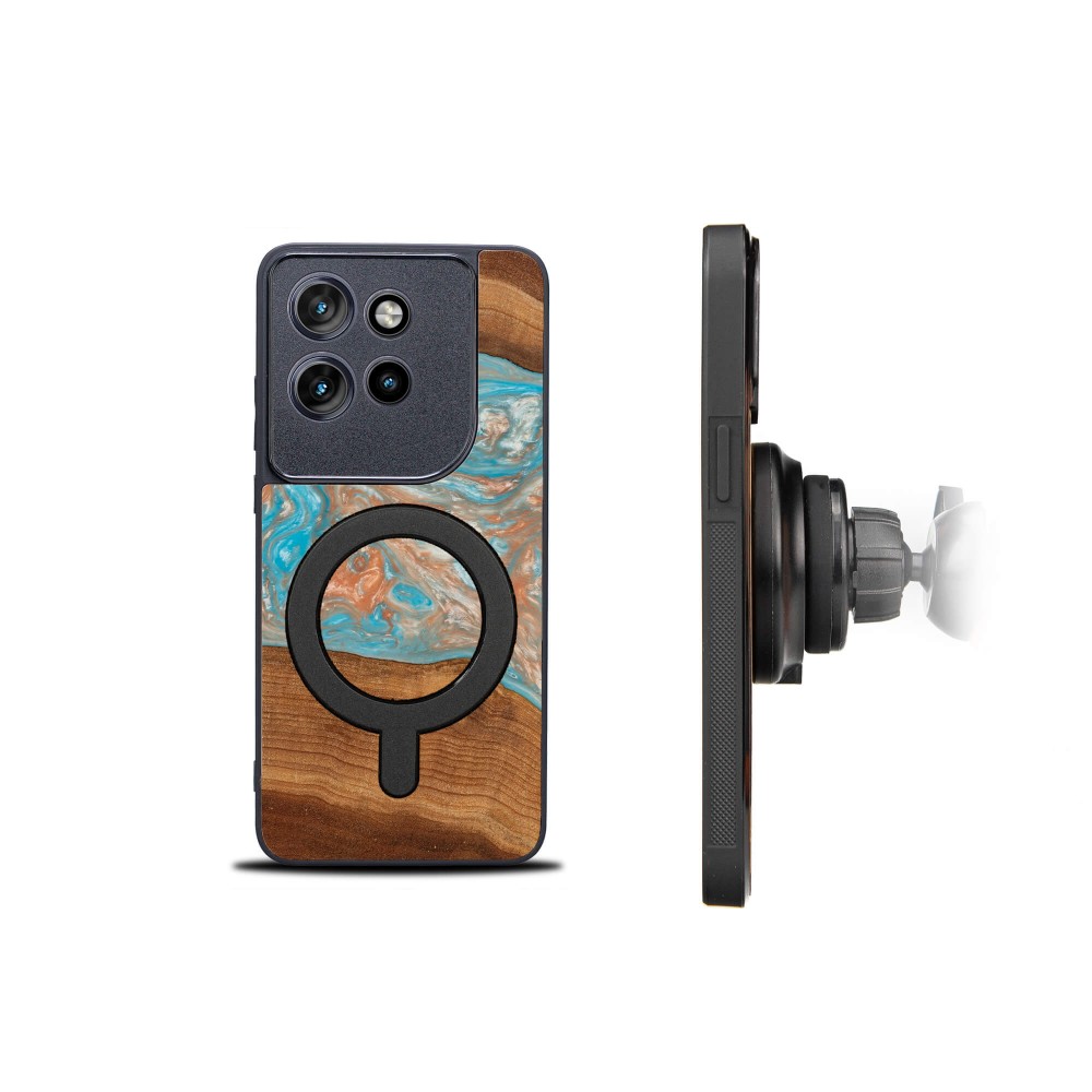 Etui Bewood Unique do Motorola Edge 50 Neo / 60 Neo - Planets - Saturn z MagSafe (2)