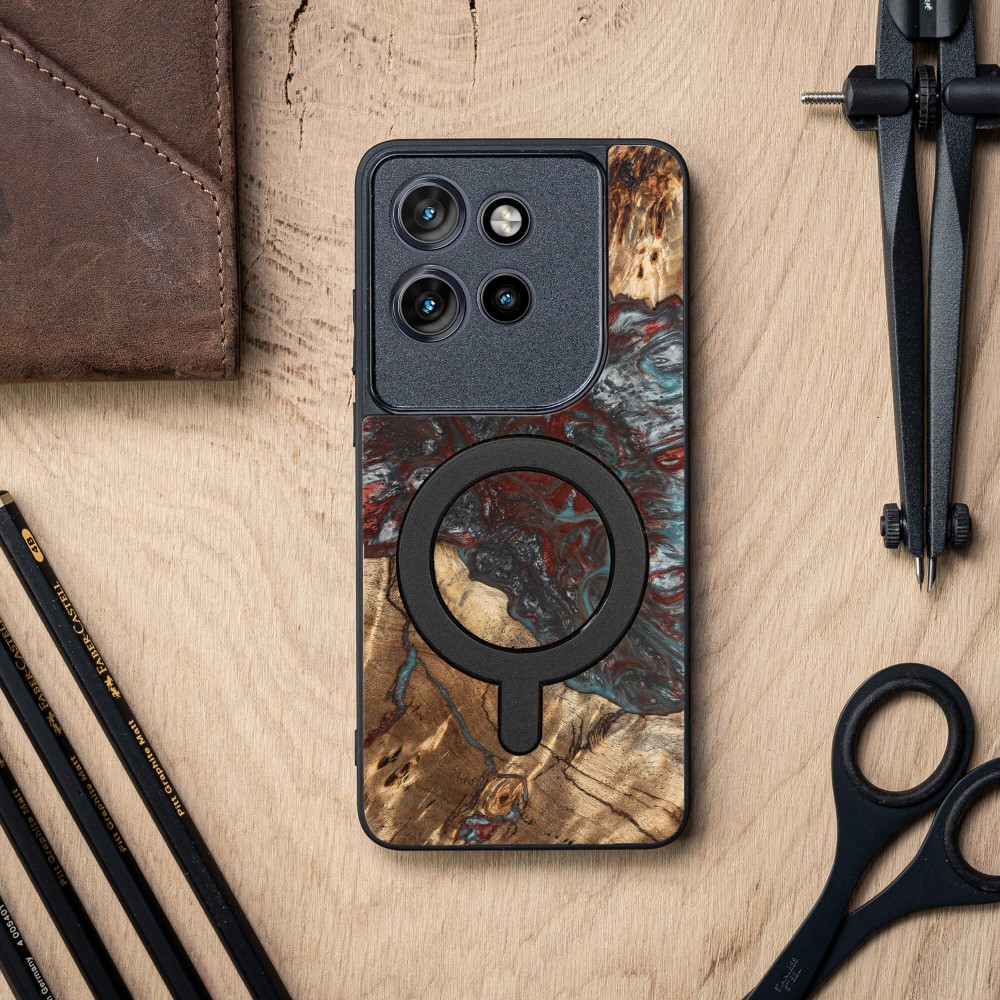Etui Bewood Unique do Motorola Edge 50 Neo / 60 Neo - Planets - Pluton z MagSafe (3)