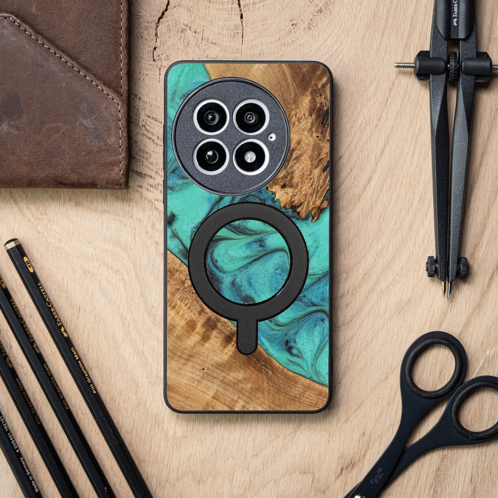 Etui Bewood Unique do OnePlus 13 - Turquoise z MagSafe (3)