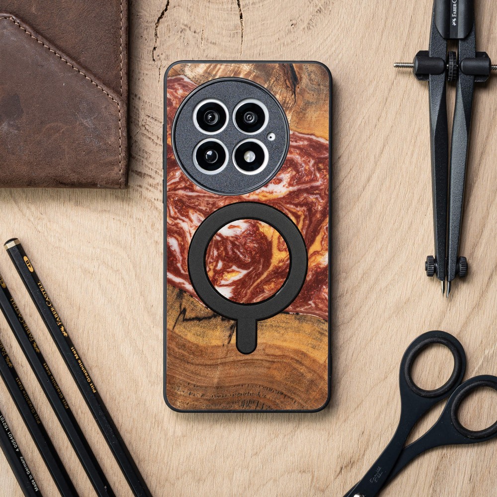 Etui Bewood Unique do OnePlus 13 - Planets - Mars z MagSafe (3)