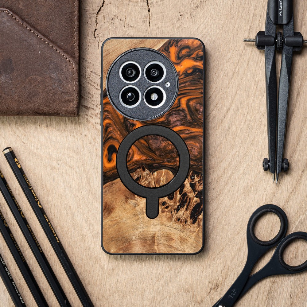Bewood Resin Case for OnePlus 13 - Orange with MagSafe (3)