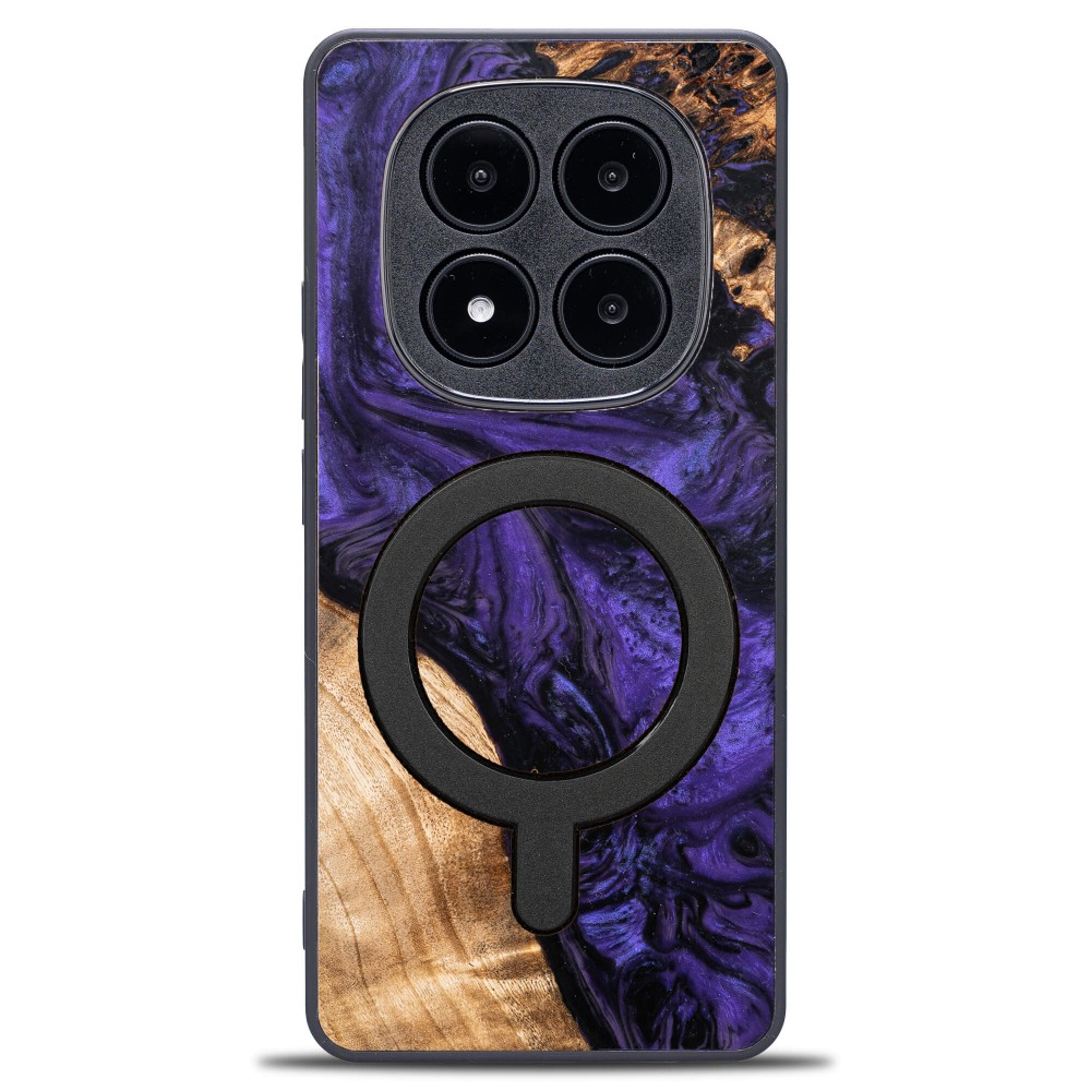 Etui Bewood Unique do Xiaomi Redmi Note 14 Pro 5G - Violet z MagSafe (1)