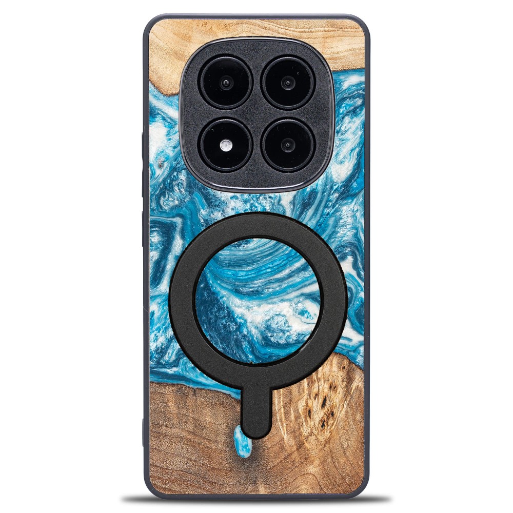 Etui Bewood Unique do Xiaomi Redmi Note 14 Pro 5G - Planets - Uran z MagSafe (1)