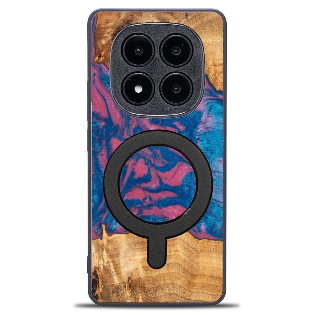 Etui Bewood Unique do Xiaomi Redmi Note 14 Pro 5G - Neons - Vegas z MagSafe (1)