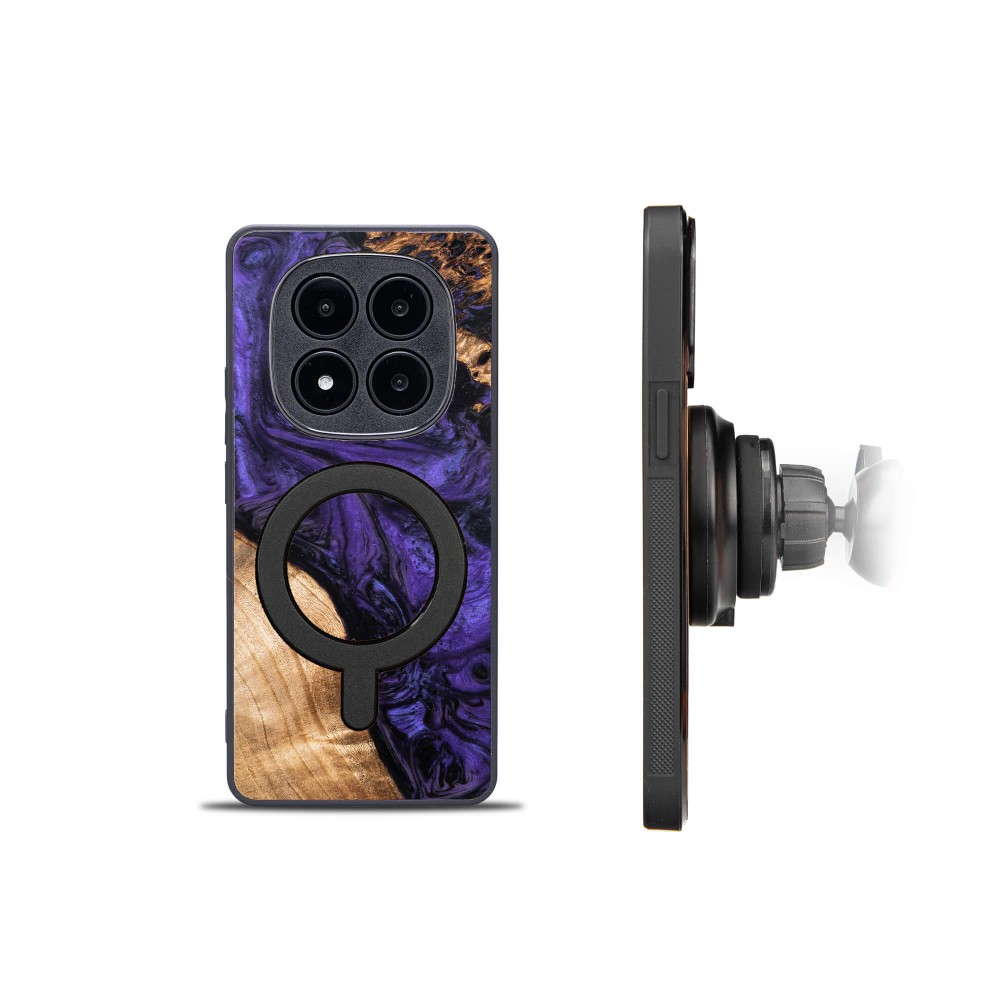 Etui Bewood Unique do Xiaomi Redmi Note 14 Pro Plus 5G - Violet z MagSafe (2)