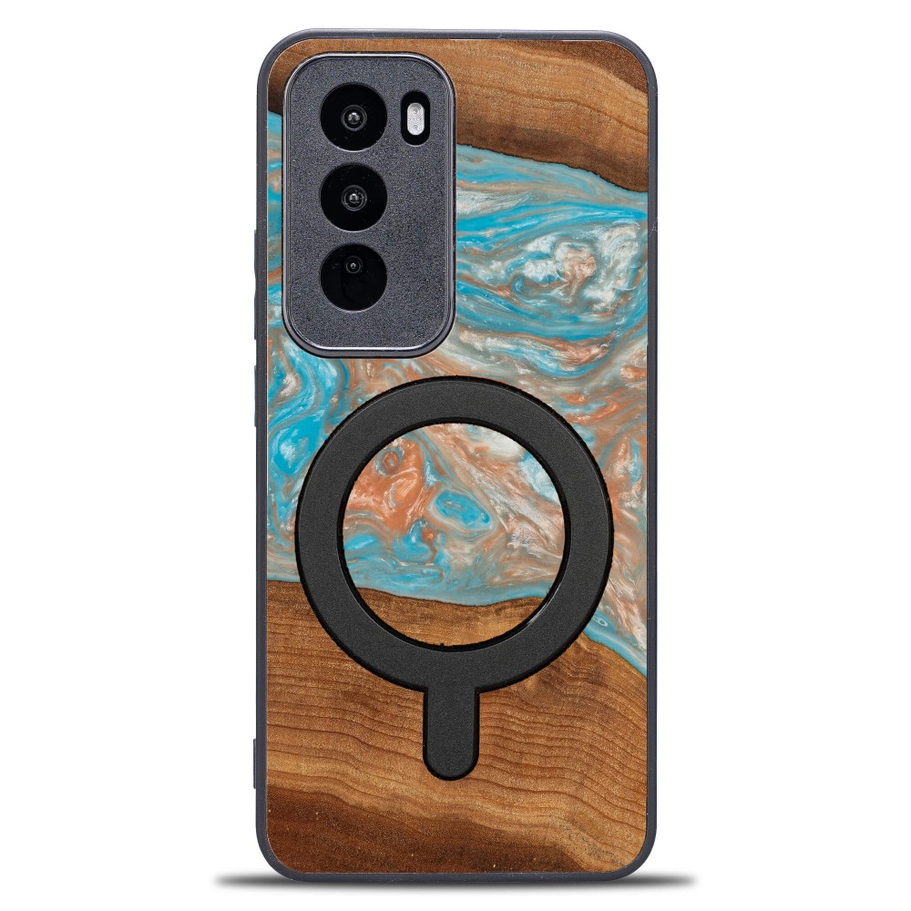 Etui Bewood Unique do Oppo Reno 12 Pro 5G - Planets - Saturn z MagSafe (1)