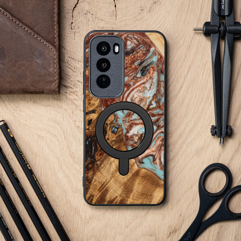 Etui Bewood Unique do Oppo Reno 12 Pro 5G - Planets - Jowisz z MagSafe (3)