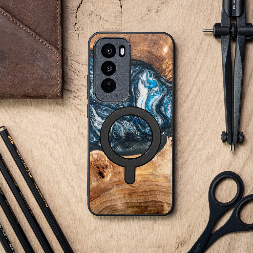Etui Bewood Unique do Oppo Reno 12 5G  - Planets - Ziemia z MagSafe (3)
