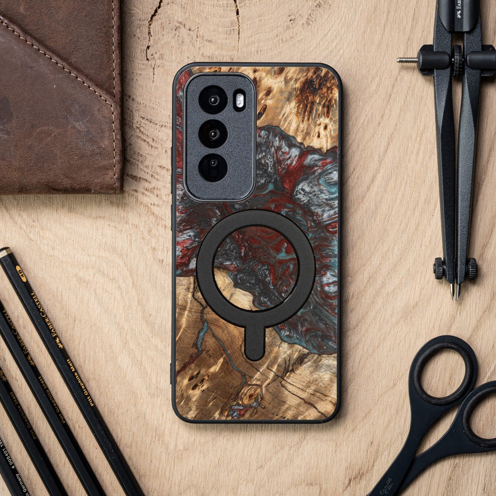 Etui Bewood Unique do Oppo Reno 12 5G  - Planets - Pluton z MagSafe (3)