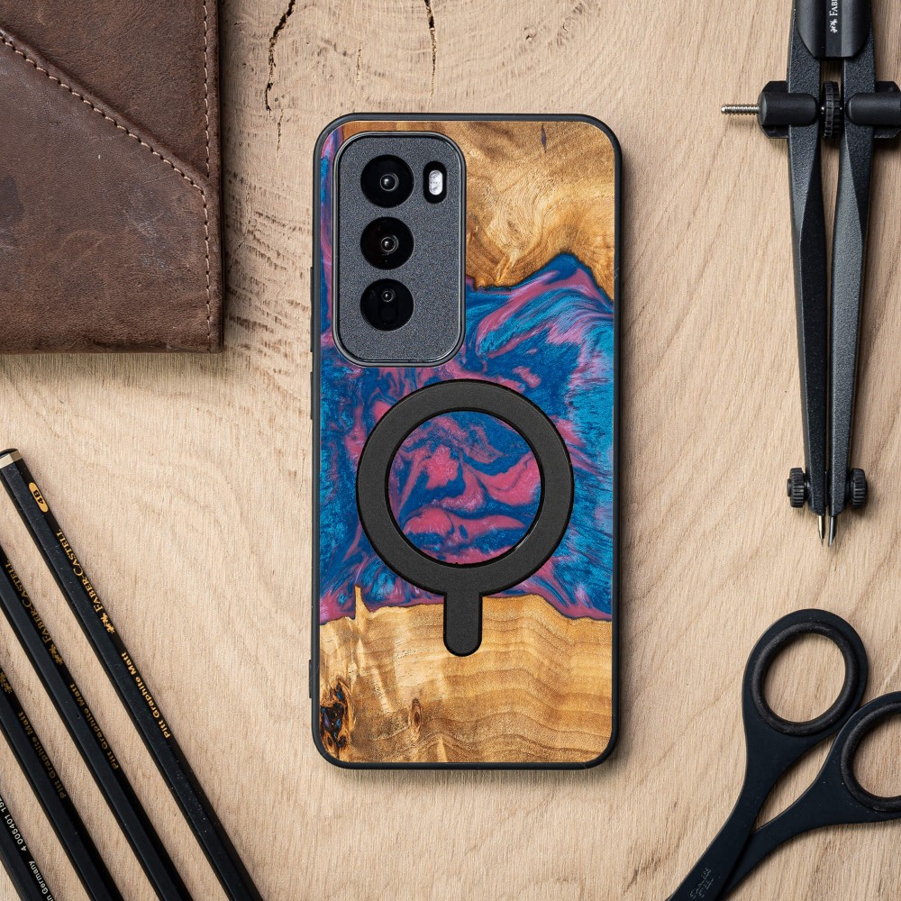 Etui Bewood Unique do Oppo Reno 12 5G - Neons - Vegas z MagSafe (3)