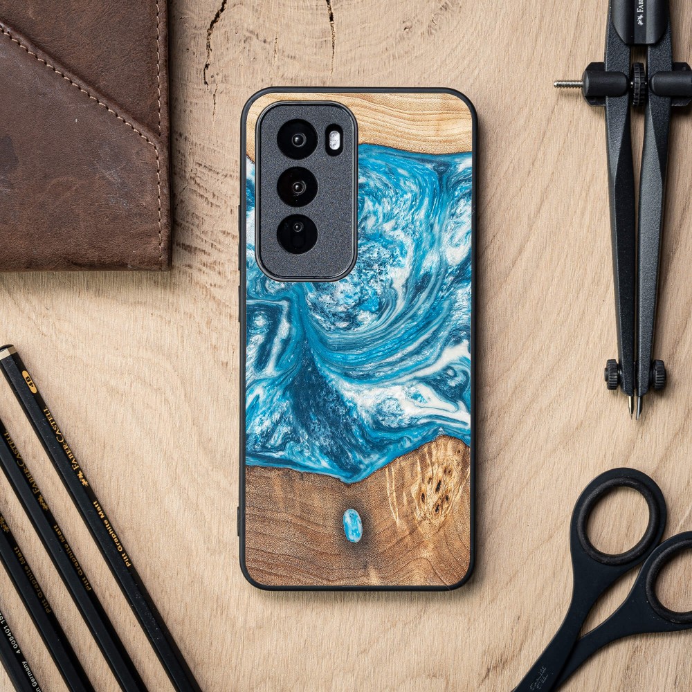 Etui Bewood Unique do Oppo Reno 12 5G  - Planets - Uran (2)