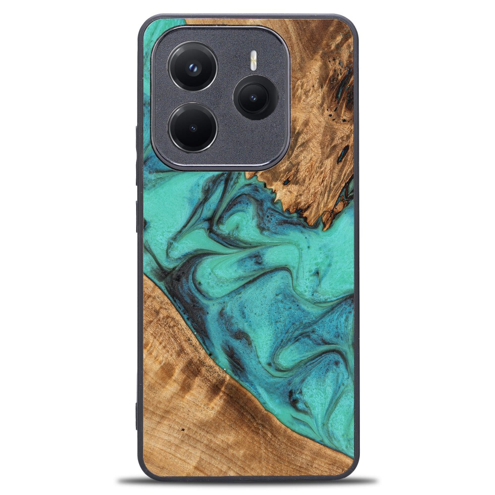 Etui Bewood Unique do Xiaomi Redmi Note 14 5G - Turquoise (1)