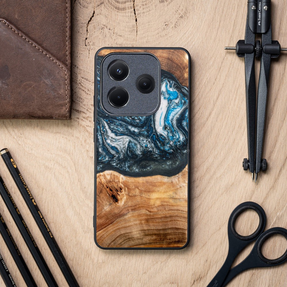 Etui Bewood Unique do Xiaomi Redmi Note 14 5G - Planets - Ziemia (2)